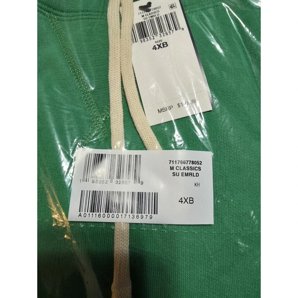 Polo Ralph Lauren Big & Tall Green Pullover Hoodie Men's Size 4XB NWT $148